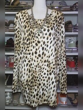 Chico's Animal Print Top